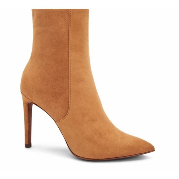 BCBGMaxazria Ava Suede leather booties pointed toe mid-calf size 7.5 BCBG - Picture 1 of 13
